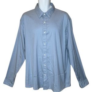 Faherty Men’s The Movement Button-up Shirt XXL Supima Cotton Blue